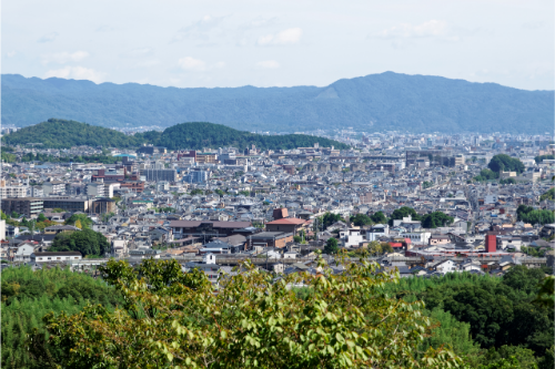 晴れた街の風景